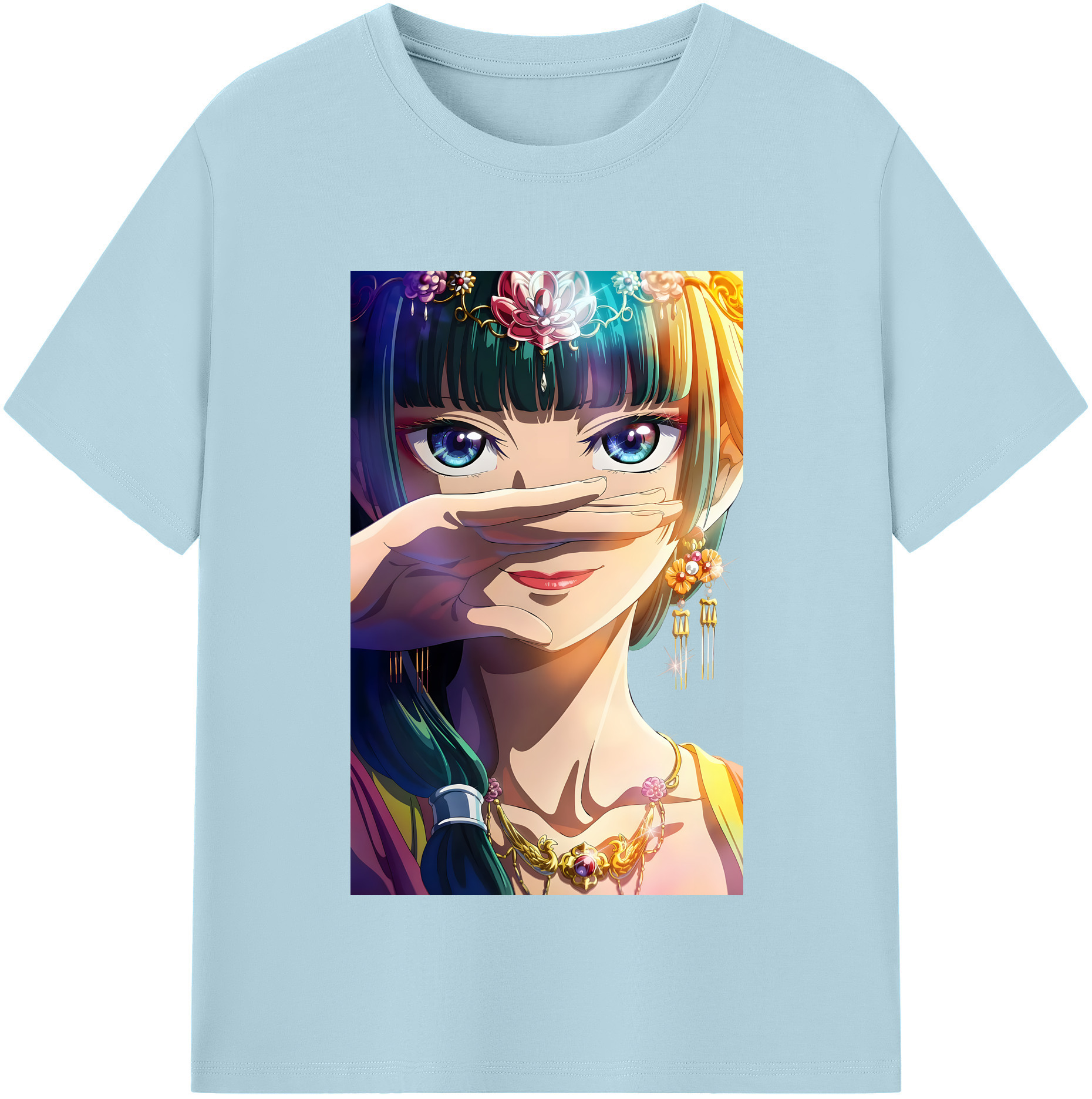 （画像用） 薬屋のひとりごと The Apothecary Diaries 綿100％半袖Tシャツ（フロントプリント）